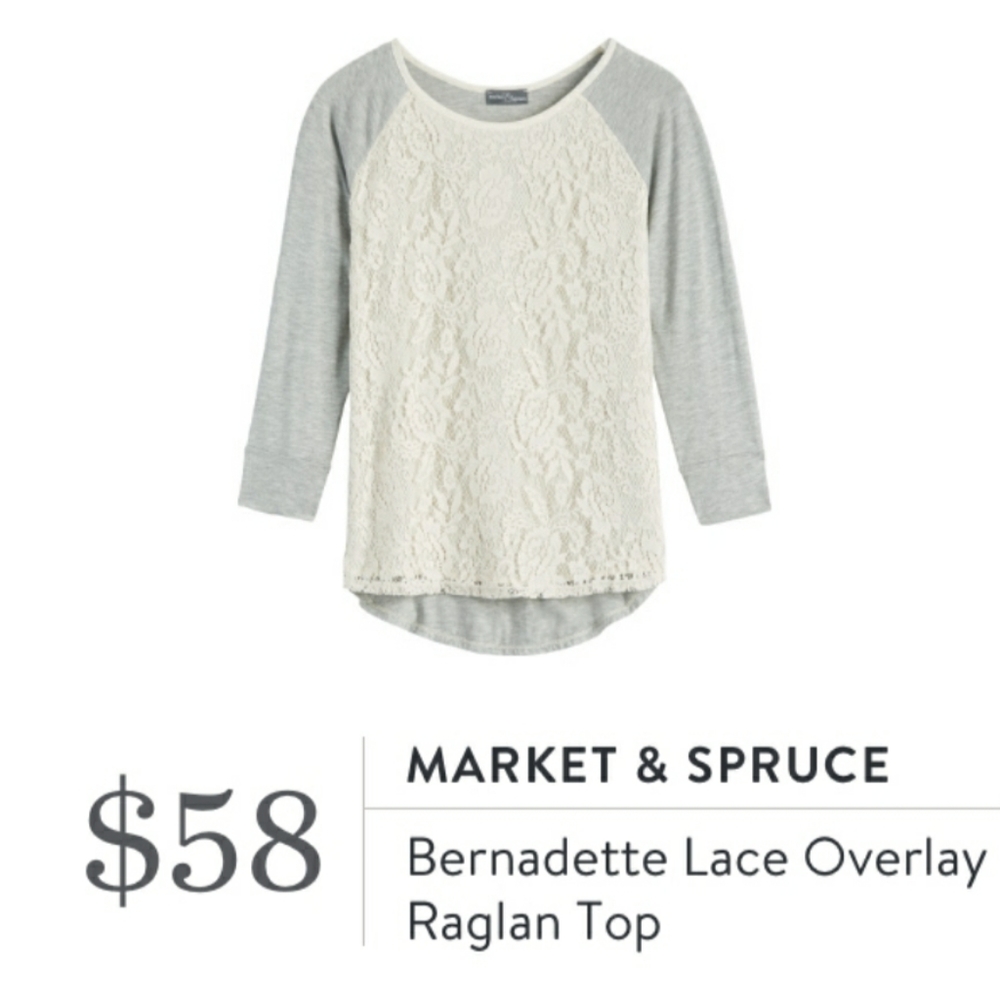 Market & Spruce Lace Top